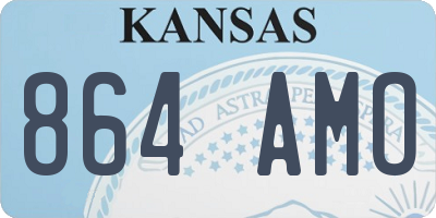 KS license plate 864AMO