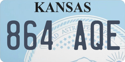 KS license plate 864AQE