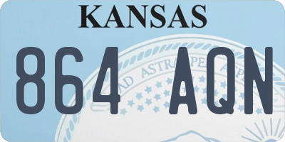 KS license plate 864AQN