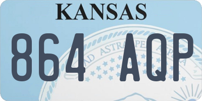 KS license plate 864AQP