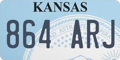 KS license plate 864ARJ