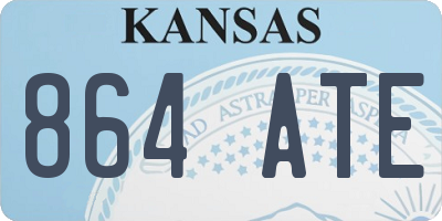 KS license plate 864ATE