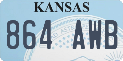 KS license plate 864AWB
