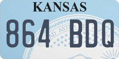 KS license plate 864BDQ