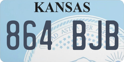 KS license plate 864BJB