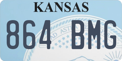 KS license plate 864BMG