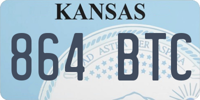 KS license plate 864BTC