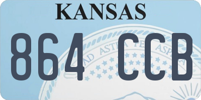 KS license plate 864CCB