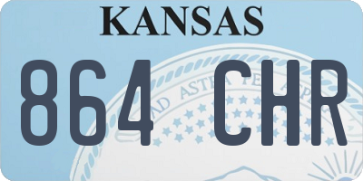 KS license plate 864CHR