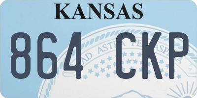 KS license plate 864CKP