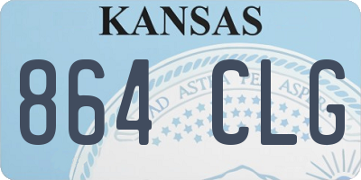 KS license plate 864CLG