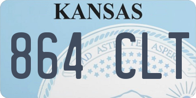 KS license plate 864CLT