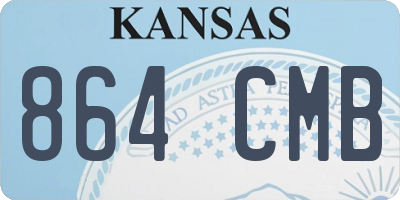 KS license plate 864CMB