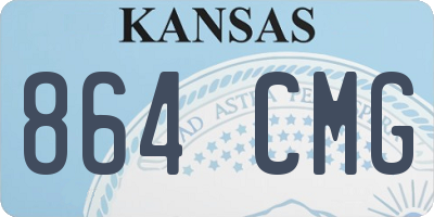 KS license plate 864CMG