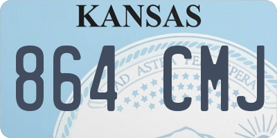 KS license plate 864CMJ