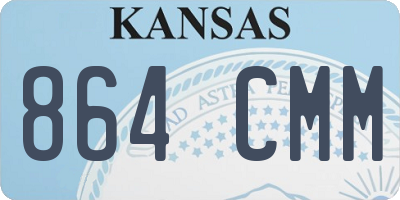 KS license plate 864CMM