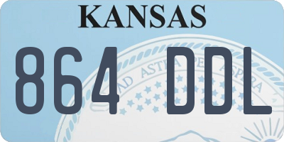 KS license plate 864DDL