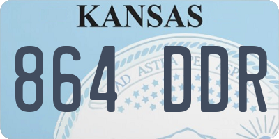 KS license plate 864DDR