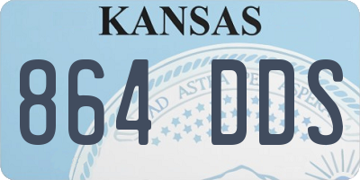 KS license plate 864DDS