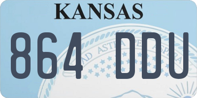 KS license plate 864DDU