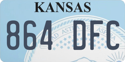 KS license plate 864DFC