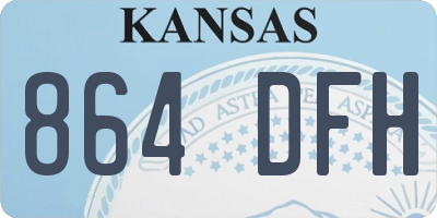 KS license plate 864DFH