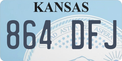 KS license plate 864DFJ