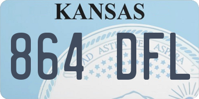 KS license plate 864DFL
