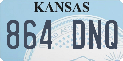 KS license plate 864DNQ