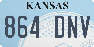 KS license plate 864DNV
