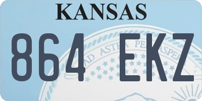 KS license plate 864EKZ