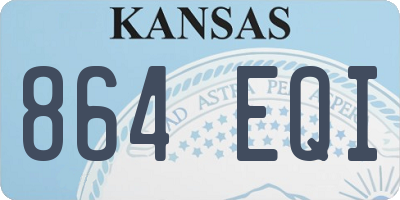 KS license plate 864EQI