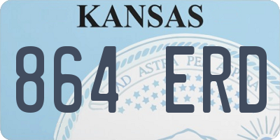 KS license plate 864ERD