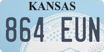 KS license plate 864EUN