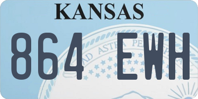 KS license plate 864EWH