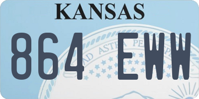 KS license plate 864EWW