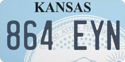 KS license plate 864EYN
