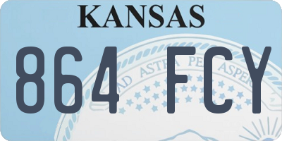 KS license plate 864FCY