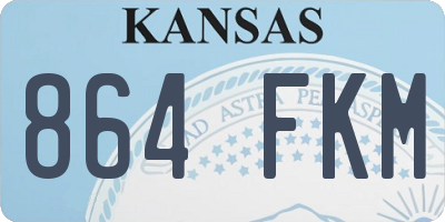KS license plate 864FKM
