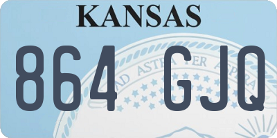 KS license plate 864GJQ