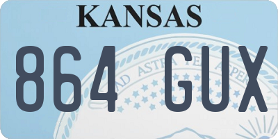 KS license plate 864GUX