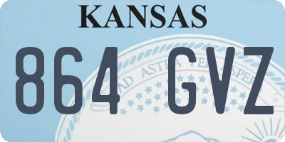KS license plate 864GVZ