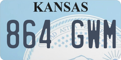 KS license plate 864GWM