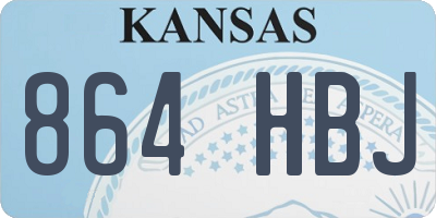 KS license plate 864HBJ