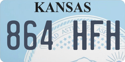 KS license plate 864HFH