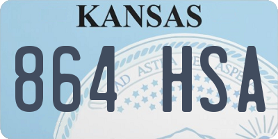 KS license plate 864HSA