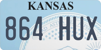 KS license plate 864HUX