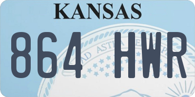 KS license plate 864HWR