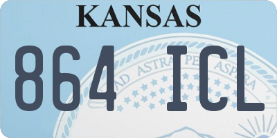 KS license plate 864ICL
