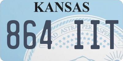 KS license plate 864IIT